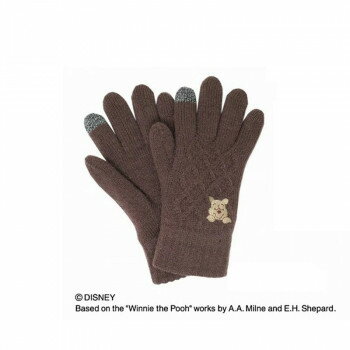 Disney ディズニー くまのプーさん 婦人用手袋 ブラウン(5) WP4116124...