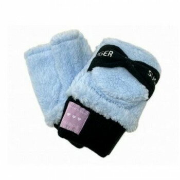 SUGER LOVE 子供用手袋 ボア指なし・フード サックス(2) SU2780423