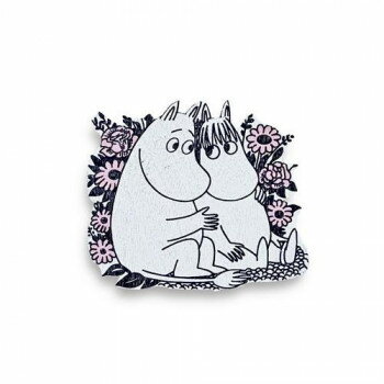 MOOMIN ムーミン 木製マグネット ムーミンとスノークのおじょうさん ピンク APM100175