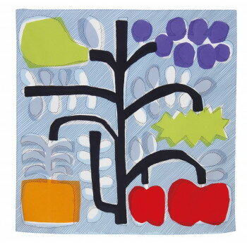 山田繊維 風呂敷 70 鈴木マサル アクアドロップ FRUIT FARM ライトブルー 10286-201