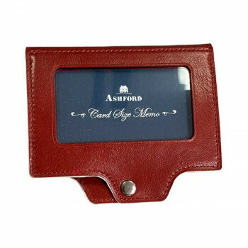 ASHFORD アシュフォード イシュー IDカード＆メモホルダー レッド 8773-044