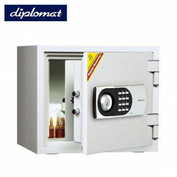 diplomatディプロマット社　ダブルドア　テンキー式耐火金庫　容量18L　119EK77DRUG