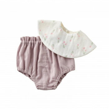 Bib Set - スタイ＆ブルマセット(チューリップ) K55-07300