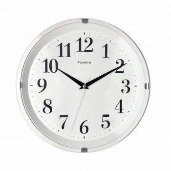 Watches - 保土ヶ谷電子販売　FORMIA(フォルミア)　掛時計　連続秒針　ホワイト　HWC-011W-WH