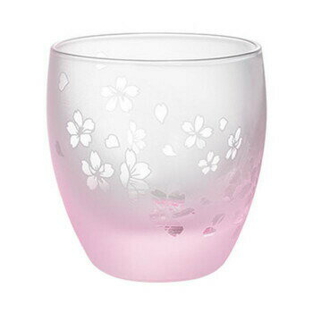 Shochu Glass - ガラス　丸酒杯　桜の舞　11S138