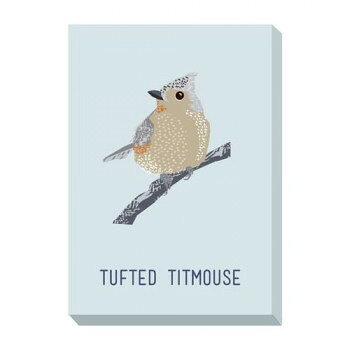 North Birds ミニパネル Tufted Titmouse アートパネル ZPA-53449