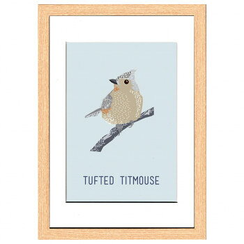 North Birds Tufted Titmouse アートパネル ZNB-53431