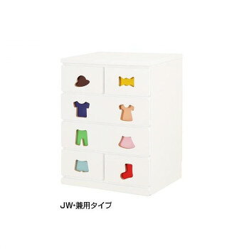 楽しみながらおかたづけ♪お子さまが楽しみながらおかたづけできるチェストです。引き出しのマークで、どこに収納すべきかが分かり、お子さまが自発的におかたづけ、着替えができるようトレーニングできます。マークには、色紙や写真を挟む事ができ、オリジナルチェストが作れます。※商品の色は、お使いのPCの環境によって実物と若干異なる場合があります。サイズ幅59.5×奥行44.5×高さ77.5cm個装サイズ：64.5×49.5×83.5cm重量25.5kg個装重量：27000g素材・材質プリント紙化粧繊維板仕様完成品色紙付属【耐荷重】天板:5kg、小引き出し:2kg、大引き出し:4kg【引出し内寸】小引出し:幅23×奥行38×高さ13cm大引出し:幅53×奥行38×高さ13cm生産国日本fk094igrjs