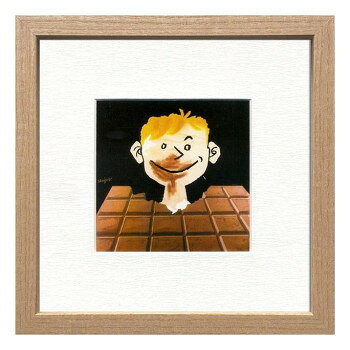 アートパネル Savignac Square Frame Chocolat Tobler ZRS-51875