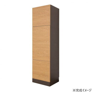 置いたものをしっかりキープ縁より低い天板が、置いたものをしっかりキープします。また、左右どちらの開き方にも対応しております。※こちらの商品は組立式となっております。※必要工具はプラスドライバー、ゴムハンマーです。※組立家具を含む木材加工品は、組み立て方や設置環境によってサイズに誤差が生じる場合がございます。※品質向上のため、商品の一部仕様を予告なく変更する場合がございます。※また木目の出方や色味は一点ごとに異なります。予めご理解いただけますようお願いいたします。サイズ外寸:幅45×奥行38×高161cm個装サイズ：124.5×48×17cm重量約24kg個装重量：25000g素材・材質パーティクルボード強化コートプリント化粧繊維板(MDF)仕様天板耐荷重:20kg棚板耐荷重:10kg移動棚板耐荷重:5kg星4低ホルムアルデヒド仕様生産国日本fk094igrjs