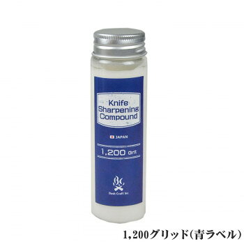 炭化ケイ素系研磨剤を採用したナイフ専用コンパウンドストロップでお使いいただくために、より使いやすく考慮されています。BOXストロップの場合、内部にコンパウンド3本と、木ベラを収納できるよう、設計されています。※輸送時に小傷がついていることがあります。予めご了承ください。※特に、キャップ部分に凹み等がみられることがございますが、利用上差支えのない範囲となっております。【コンパウンドが固まる、分離する等の症状について】コンパウンド容器ごと湯煎した後、木の棒等で中身をよく攪拌していただくと解消される事が御座います。【革砥に使用した場合のお手入れについて】 真鍮製、もしくはそれより硬度のあるステンレス製のブラシ等で革砥に付いたコンパウンドを掃除して頂きますと、革砥の効果が復活する事が御座います。サイズ約115×直径32mm個装サイズ：20×30×7cm重量個装重量：100g成分炭化ケイ素、ワセリン、潤滑油、ステアリン酸仕様内容量:約100g炭化ケイ素系研磨剤ペースト状(ピーナッツバターくらいの固さ)1200:修正用、中目生産国中国fk094igrjs