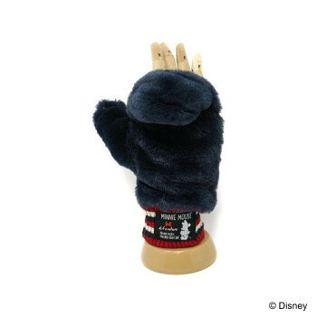 Disney ディズニー ミニーマウス 婦人用手袋 ノルディック柄指出ミトン ネイビー/NV4 MK3112019