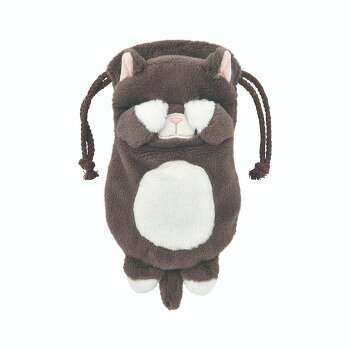 りぶはあと　くびねっこ　巾着　クロネコ　27039-73