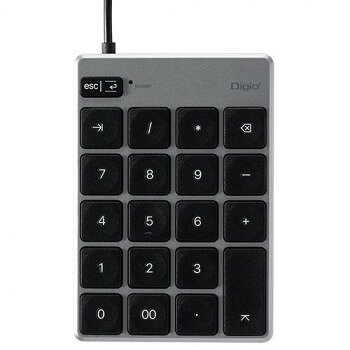 ナカバヤシ　Mac用USB有線薄型テンキーボード/グレーブラック　TNK-SU233GYBK