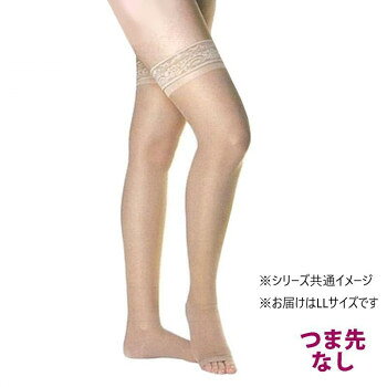 爪先のムレと締付け感の軽減、通気性に優れた「中圧タイプ」!爪先のムレや締付け感を軽減し、通気性・着用感が向上しました。圧迫圧はしっかりした中圧30mmHg!薄手生地の採用で通気性も良く、ファッショナブルです。※手作業での生産工程があるため、商品によっては仕上がりに誤差が発生する場合がございます。機能上に問題はございませんので、あらかじめご了承ください。商品区分一般医療機器製造販売届出番号:13B3X90009000001サイズ個装サイズ：22.2×14.5×2.5cm重量個装重量：138g素材・材質ナイロン・ポリウレタン仕様薄手・爪先なし圧迫:中圧(20-30mmHg・27-40hPa)ズレ落ち防止シリコン付きレース加工生産国アメリカ製造（販売）者情報株式会社リムフィックスfk094igrjs