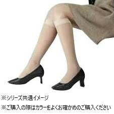 医療用弾性ストッキング　レックスフィット　薄手ハイソックス　爪先あり　弱圧　Lサイズ　ブラック1933