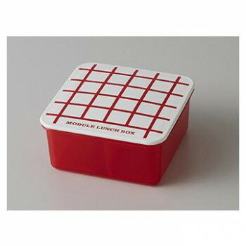 MODULE モジュール LUNCH BOX 弁当箱 M グリッド レッド 24-462546