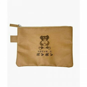 At On 50 まちかど画廊 名古屋　老舗洋菓子・純京都　喫茶　ボンボン　コラボ　平ポーチ　ベージュ