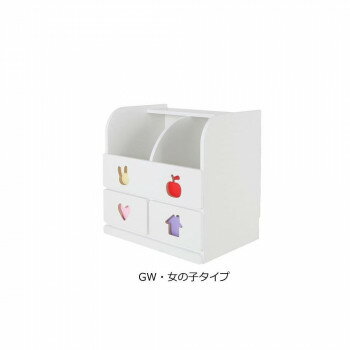 TRAINING KIDS CHEST おかたづけしたくなるおもちゃ箱 TSO-59M　GW・女の子タイプ