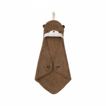 りぶはあと アニマルきゅうそくタオル ポケットタオル カワウソ 17814-32