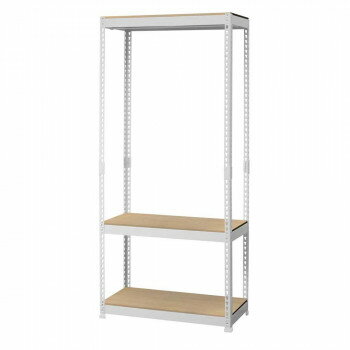 ハンガーラック3段 幅81cm MK-883HWH ホワイト