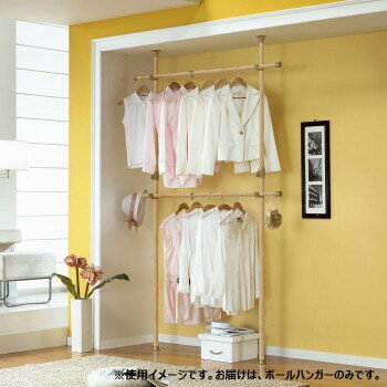 ポールハンガー WJ-120NA 木目調ナチュラル