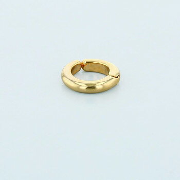 フラワーリング イヤーカフ(クリップタイプ) シンプル AEC0068-GD(ゴールド)