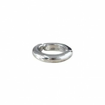 フラワーリング イヤーカフ(クリップタイプ) シンプル AEC0068-SV(シルバー)