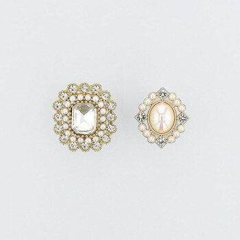 フラワーリング シューズクリップ パール×ビジュー ASP0004-A