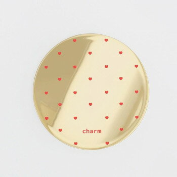 フラワーリング コンパクトミラー ミニハート ゴールド GMR0207-GD