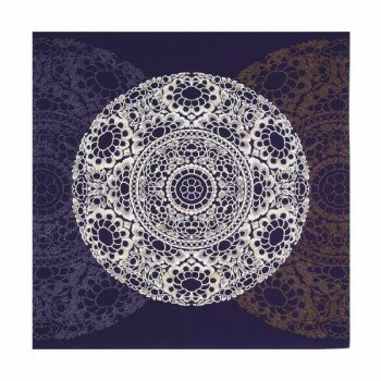 山田繊維 風呂敷(ふろしき) 112 和音 円鏡 ムラサキ 20402-301