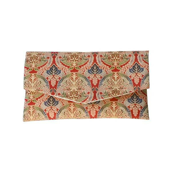 山田繊維　むす美　龍村織　名物裂「錦」　念珠入　桐に向鳳凰丸文　51018-103