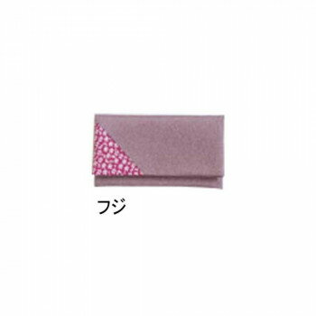 山田繊維 風呂敷(ふろしき) ちりめん桜小紋 念珠入れ　フジ・50102-006