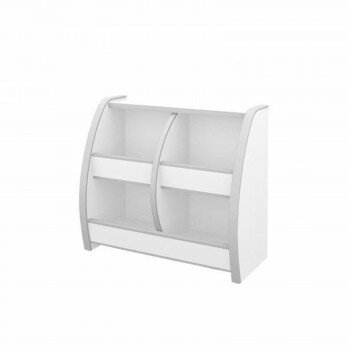 知育家具 EVAキッズシリーズ おもちゃばこ 幅65cm OB-65M　W・ホワイト