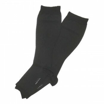 医療用弾性ストッキング　レックスフィット　薄手ハイソックス　爪先なし　中圧　Sサイズ　ブラック1011(4)