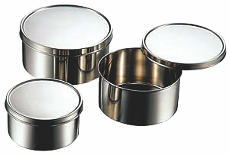 カンダ 18-8丸型ヤクミ入 ツマミ無 14cm　 029005