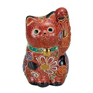 摆饰 - K5-1552　九谷焼　3.2号招き猫 盛