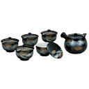 K5-765 九谷焼 蓋付茶器 連山