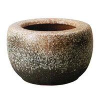 8057-07 信楽焼 白砂火鉢 11号