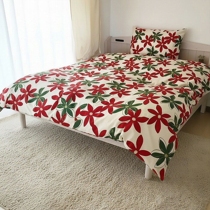 送料無料 日本製 シングルロングサイズ掛けカバー [メリーズ] 北欧 150×210cm花柄