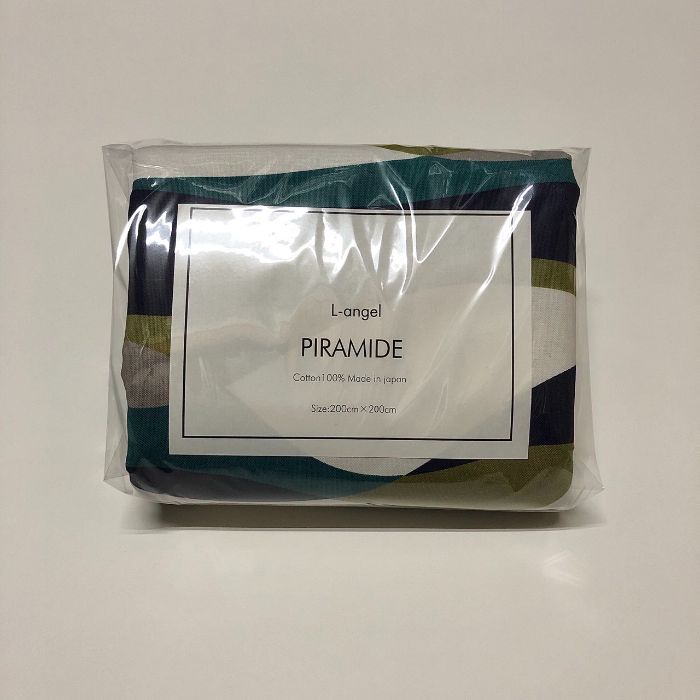 送料無料 日本製 こたつ布団カバー [ストリーム カラー] 北欧 200×200cm波柄正方形 [2]