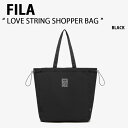 楽天larmoire -Interior and Goods-FILA フィラ トートバッグ LOVE STRING SHOPPER BAG FS3BCE5373X ラブ ストリング ショッパーバッグ ナップザック ロゴ カジュアル ストリート ブラック メンズ レディース 男性用 女性用 【中古】未使用品