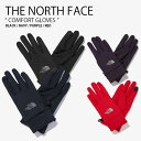 THE NORTH FACE ノースフェイス 手袋 COMFORT GLOVES コンフォート グローブ てぶくろ 手ぶくろ ロゴ カジュアル ストリート ブラック ネイビー パープル レッド メンズ レディース 男性用 女性用 男女共用 NJ3GN58A/B/C/D【中古】未使用品