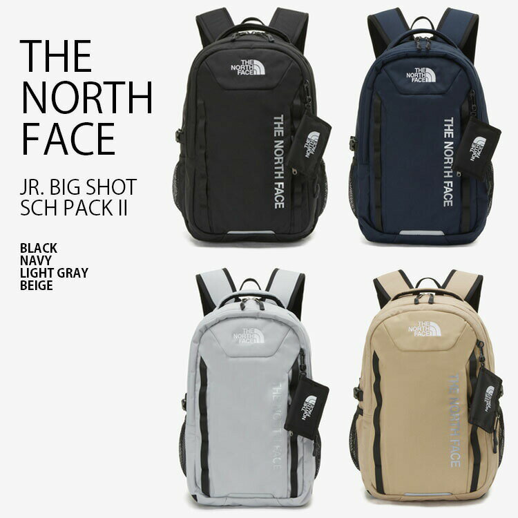 THE NORTH FACE ノースフェイス キッズ リュック JR. BIG SHOT SCH PACK II ジュニア ビッグ ショット スクール パック リュックサック デイパック バックパック バッグ かばん ロゴ カジュアル 新学期 男の子 女の子 子供用 NM2DP05R/S/T/U【中古】未使用品