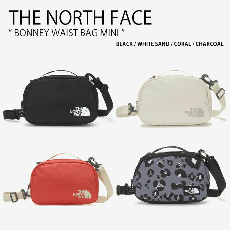 THE NORTH FACE ノースフェイス ショルダーバッグ BONNEY WAIST BAG MINI ボニー ウェスト バッグ ミニ クロスバッグ ミニバッグ かばん ロゴ ブラック ホワイト コーラル グレー ヒョウ柄 NN2HN51J/K/L/M【中古】未使用品