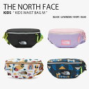 THE NORTH FACE ノースフェイス キッズ ボディバッグ KIDS WAIST BAG M ウエストバッグ ミニ ショルダーバッグ ヒップサック バッグ ポーチ カジュアル ストリート ブラック パープル アイボリー ブルー NN2PN57R/S/T/U【中古】未使用品