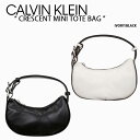 Calvin Klein JoNC V_[obO CRESCENT MINI TOTE BAG IVORY BLACK CK S V_[|[` | DH3303 001/138yÁzgpi