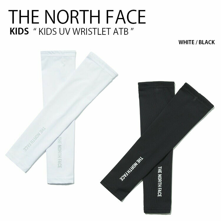 楽天larmoire -Interior and Goods-THE NORTH FACE ノースフェイス キッズ アームカバー KIDS UV WRISTLET ATB リストレット アームスリーブ 腕カバー 日焼け防止 スポーツ ロゴ カジュアル ストリート ホワイト ブラック 男の子 女の子 子供用 NA5AM00R/S【中古】未使用品