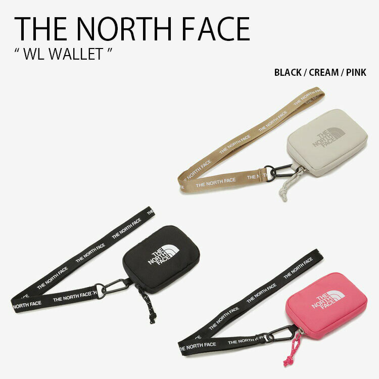 THE NORTH FACE ノースフェイス 財布 WL WALLET ホワイトレーベル ウォレット コインケース ポーチ 小物入れ ネックストラップ ブラック ベージュ ピンク WHITELABEL メンズ レディース 男性用 女性用 男女共用 NN2PP70J/K/L【中古】未使用品