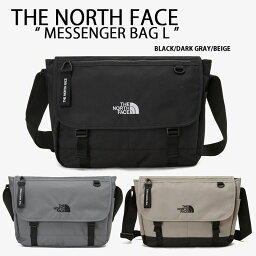 THE NORTH FACE ノースフェイス ショルダーバッグ MESSENGER BAG L メッセンジャーバッグ クロスバッグ BLACK BEIGE GRAY 肩掛けバッグ バッグ かばん ロゴ WHITELABEL ブラック ベージュ グレー NN2PP73J/K NN2PP00O/P【中古】未使用品